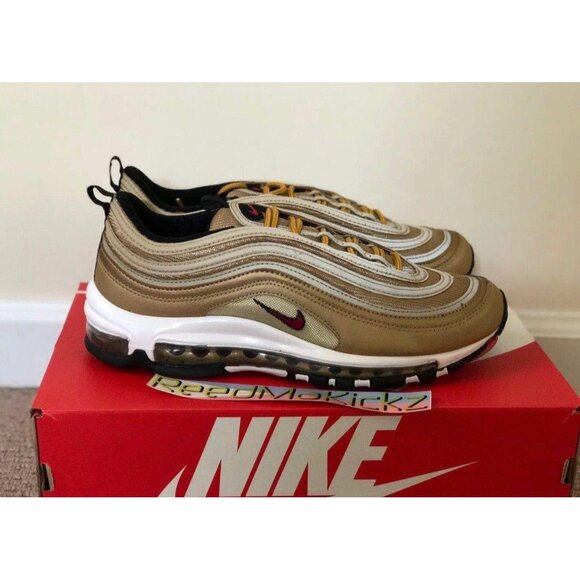 Nike Air Max 97 OG QS Metallic Gold Womens 11us - Picture 2 of 4